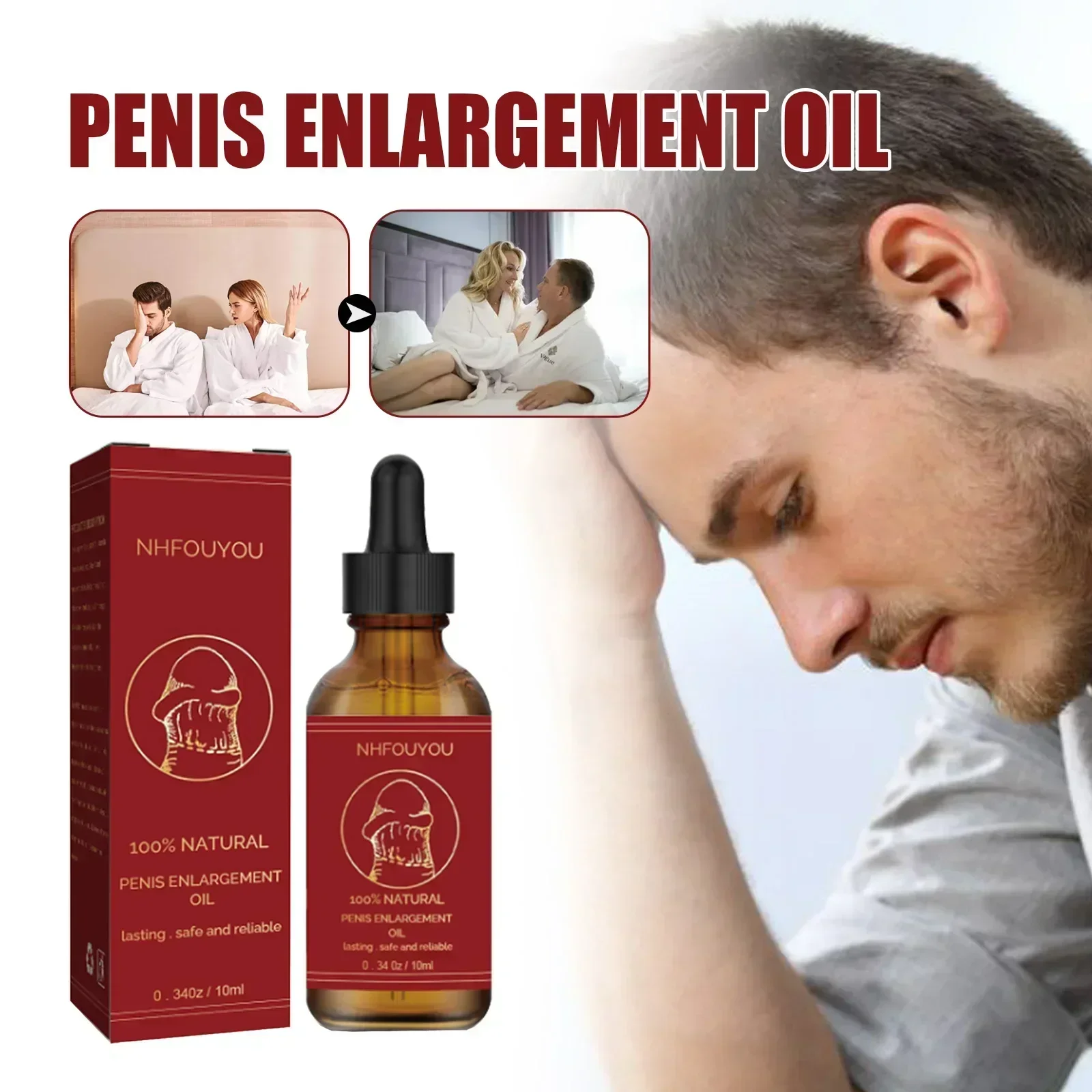 Penies Enlargment Growth Thickening Oil Enlarge For Men Enhance Dick Erection Big Cock Increase Massage Essential Oils