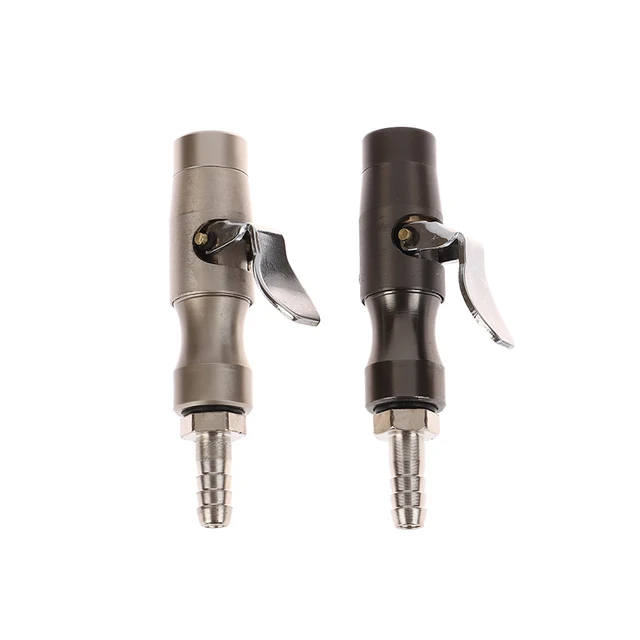 Copper Self-locking Air Chuck 1/4" NPT Thread Inflator Double Teeth Heavy Duty Lock on Tire Chuck Inflator Gauge Compressor