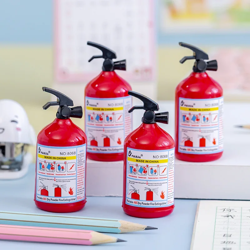 1-2 pz creativo estintore temperamatite per matita scuola forniture per ufficio articoli di cancelleria creativi materiale scolastico per bambini - immagine 4