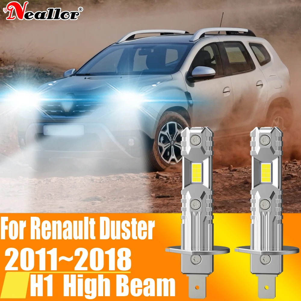 H1 Led Light Canbus Bulb Car Headlight High Power Auto Fog Diode Moto Driving Running Lamp 12V 55W Per Renault Duster 2011 ~ 2018