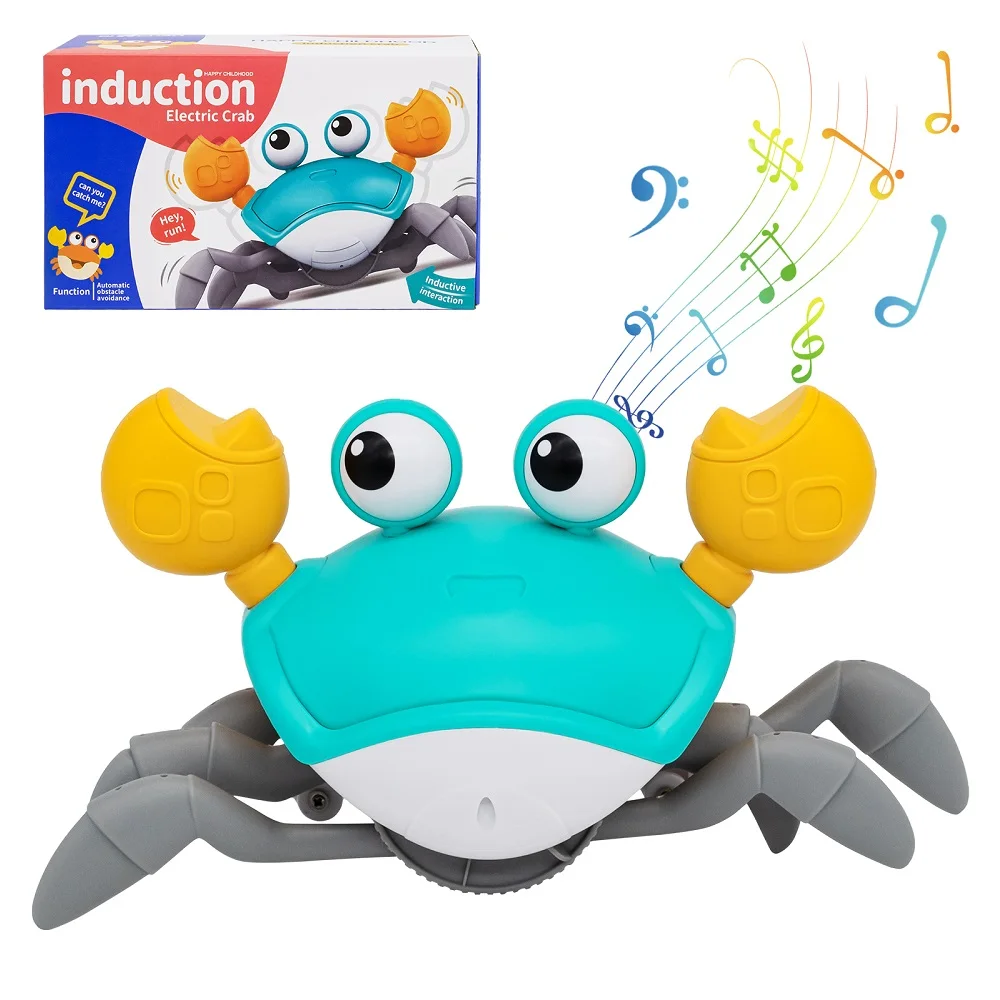 Dancing Crab Run Away Toy for Babies Crawling Interactive Escape Crabs