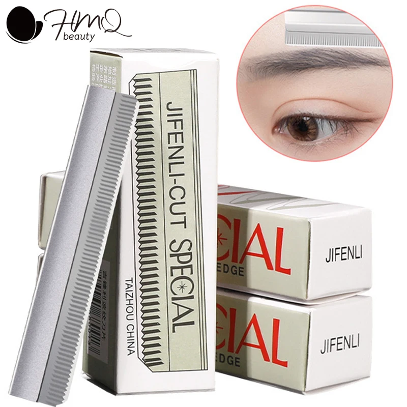 10/20/50pcs Eyebrow Blades Stainless Steel Brow Trimming Knife Microblading Razor Blade for Permanent Makeup Tattoo Beauty Tools