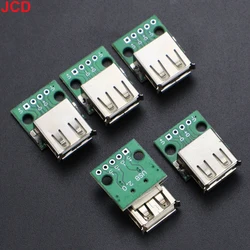 5 - Piece USB Type A Female to DIP PCB Connector Set (5pcs)