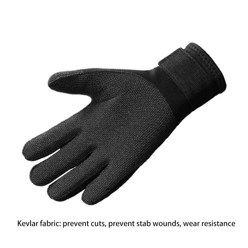 5mm Thicken Kevlar Diving Gloves Keep Warm Wearable Scratch Proof Gloves Fish Hunting Diving Scuba Snorkeling Accessories 2