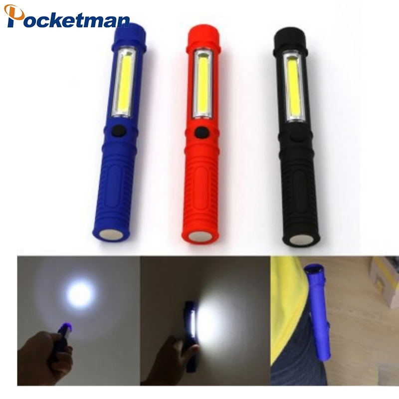 

Portable LED Flashlight Mini Penlight with Pen Clip Camping Lantern Magnetic Torch Repaire Lamp Waterproof Outdoor Work Light