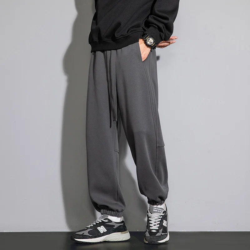 Menswear Baggy pants jogger streetwear korea review a lot of clothes grey Basketball training sweatpants Women's trousers