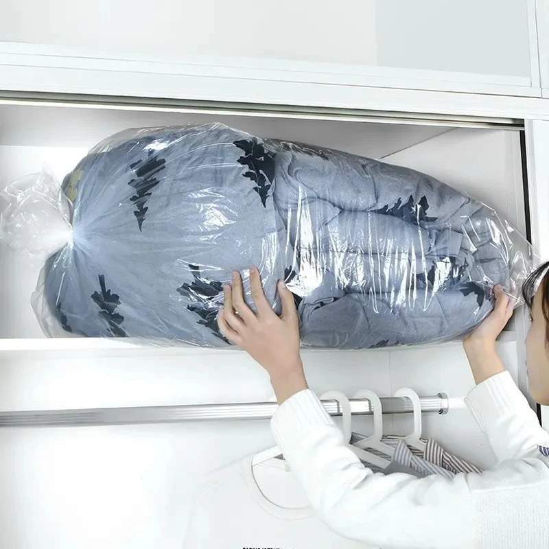 Transparent Quilt Clothing Dustproof Storage Bag Home Large-capacity Water Proof Plastic Storage Bag Moving Luggage Packing Bag 4