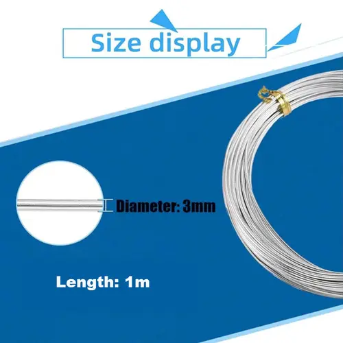 New 1pcs 1-100 Meters 304 Stainlessy Steel Soft/hard Wire Diameter 0.02-3mm Single Strand Lashing Soft Iron Wire Rustproof - Image 6