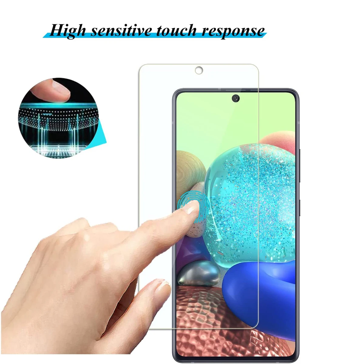 2/4Pcs Tempered Glass For Samsung Galaxy A71 Screen Protector