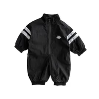 Vêtements de sport rayés pour bébés garçons de 0 à 3 ans, avec fermeture éclair, pour sortie, printemps, automne 1