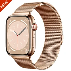 Luxurious Milanese Metal Band with Magnetic Double Section Strap - Series 10 11 42mm (Rose gold NEW)