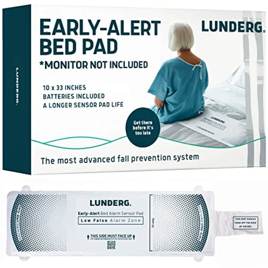 Lunderg Early-Alert Bed Alarm Pad - Pager t Included - Wireless Pad with Pre-Alert Smart Techlogy - Make Life so Much Easier 1