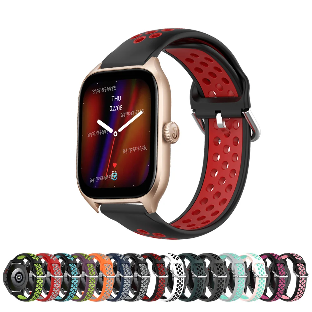 

Ремешок сменный 20 мм для Amazfit GTS/GTS 2, силиконовый браслет для Amazfit Bip/U Pro, Amazfit GTS 4/2