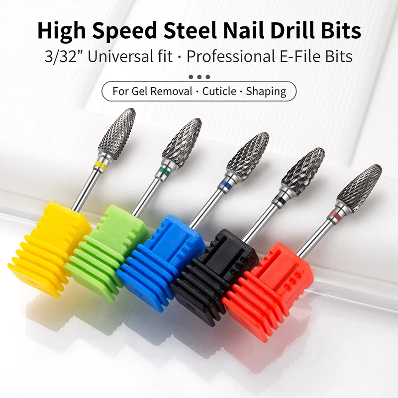 Tungsten Carbide Nail Drill Bit for Gel Polish Removal and Manicure Enhancement