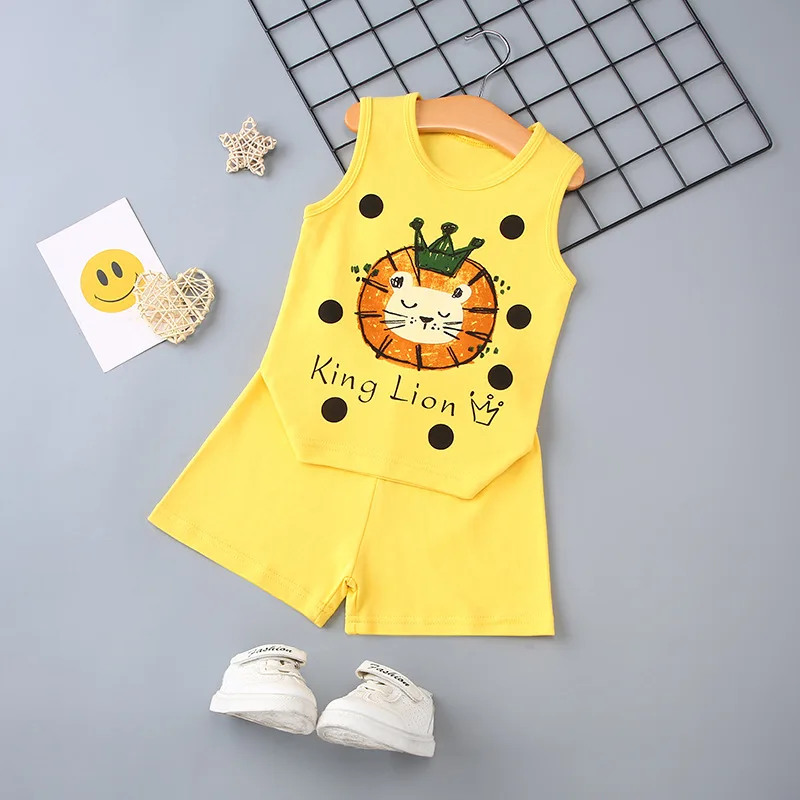 Girls Clothing Set Summer Cotton Sleeveless Flower Rabbit Cartoon Baby Outfits Floral Bunny 8 Girls