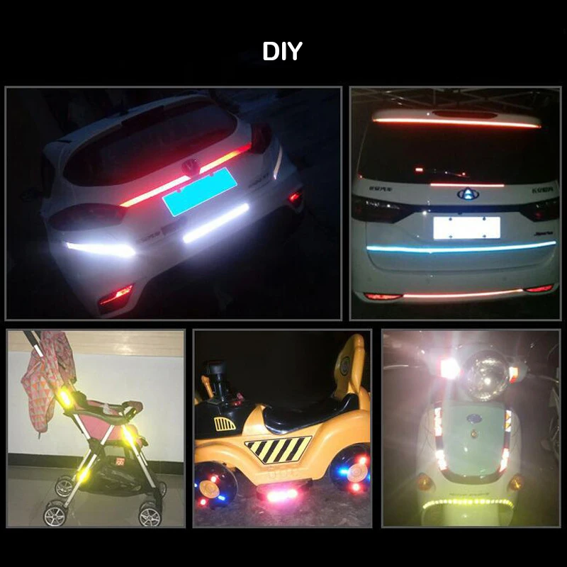 High Reflective Sticker Tape 8m*1cm Bike Fluorescent Warning MTB Stickers Cycling Bicycle Tapes Helmet Motorcycle Scooter DIY 4 High Reflective Sticker Tape 8m*1cm Bike Fluorescent Warning MTB Stickers Cycling Bicycle Tapes Helmet Motorcycle Scooter DIY - Billede 4