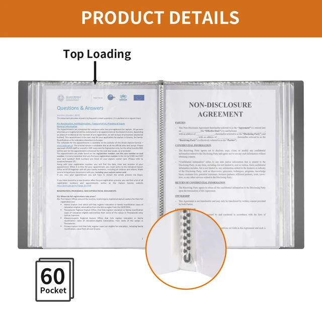 フォルダー A4 ファイルフォルダー 透明インサート付き 60ページ データブック 多層 PP 契約書類オーガナイザー 3個 ファイ ファイリング封筒  3個入りPP A4フォルダー、透明インサート付き、30ページデータブック、多層契約書類オーガナイザー プラスチック バックル ... Briartw 高耐久プラスチックポケットフォルダー 60個 レターサイズ用紙用 ブラックファイルフォルダー クリアフロントポケット