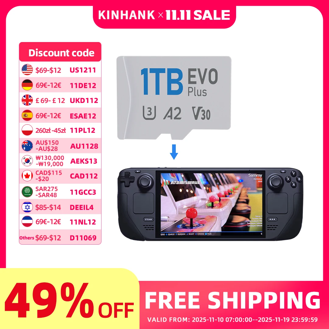 Karta pamięci Batocera 1TB do Steam Deck / Anbernicka za $102.8 / ~384zł