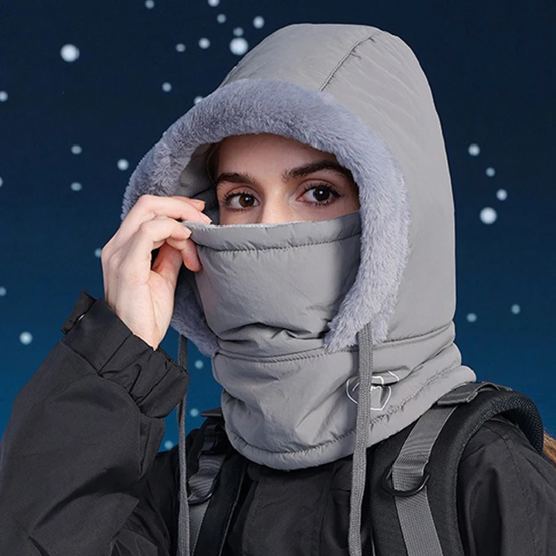 Balaclava mask Winter hat Cold Weather Windproof Ski Visor Breathable Thermal Face Mask Neck Warmer Scarf Helmet Hood Cycling