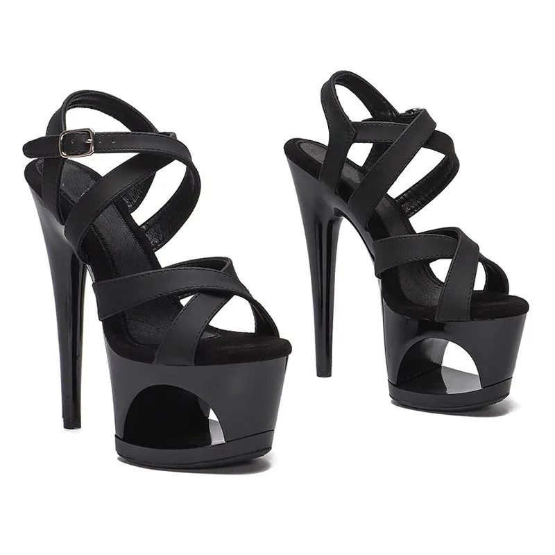

Rncksi New 17CM/7Inch PU Upper Sexy Exotic Women Sandals Platform Fashion High Heels Pole Dancing Shoes 010