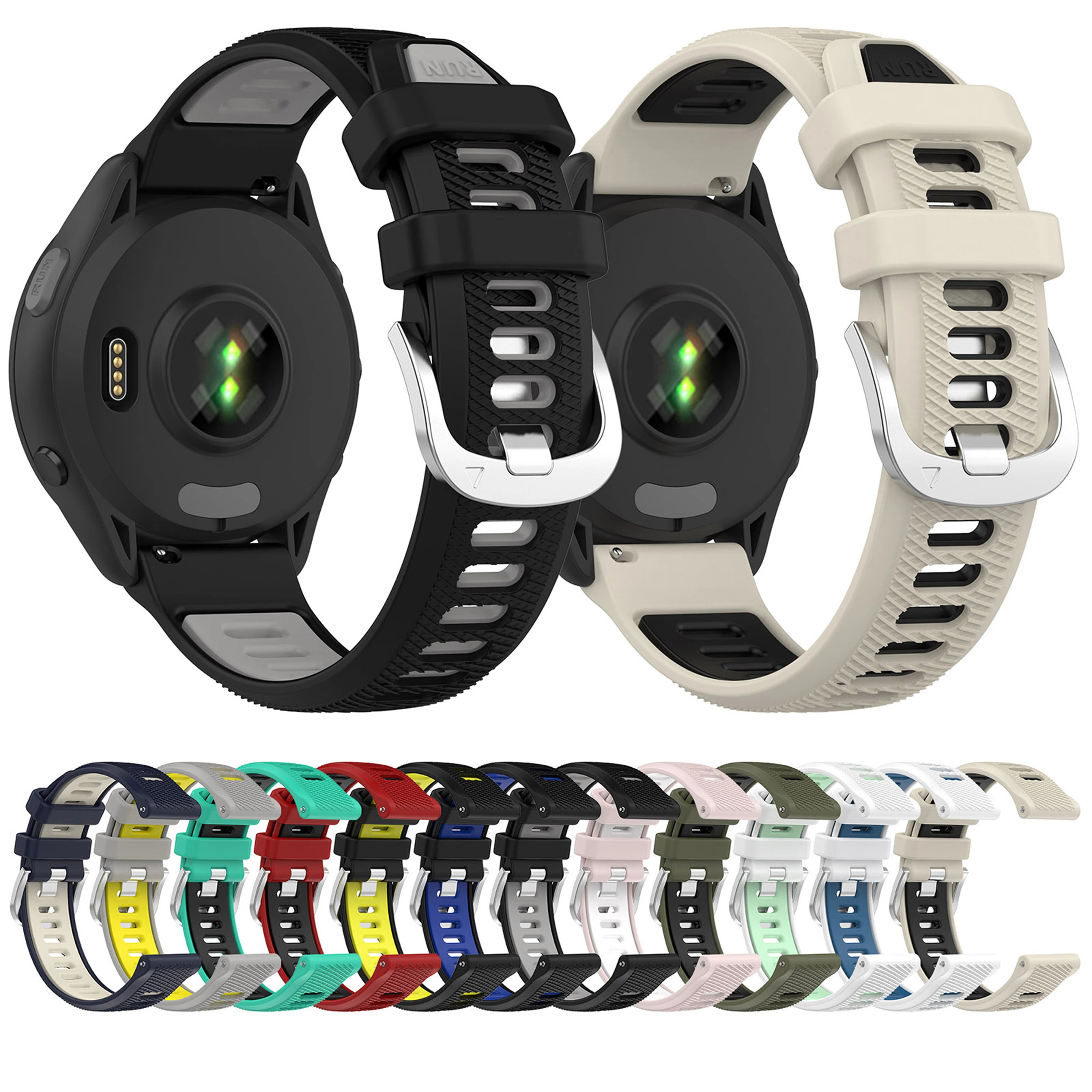 Sleek Adjustable Watch Band with Official Buckle - 18/20/22mm Options