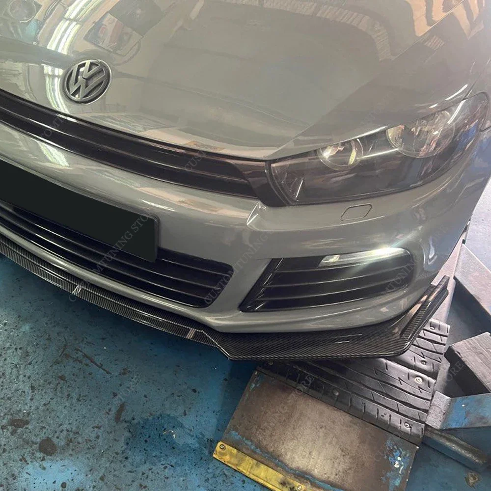 자동차 앞 범퍼 립 스포일러 스플리터 디퓨저, VW Scirocco MK3 R Scirocco III R 2010-2014, 프리 페이스리프트 스타일링 바디킷, 3 개