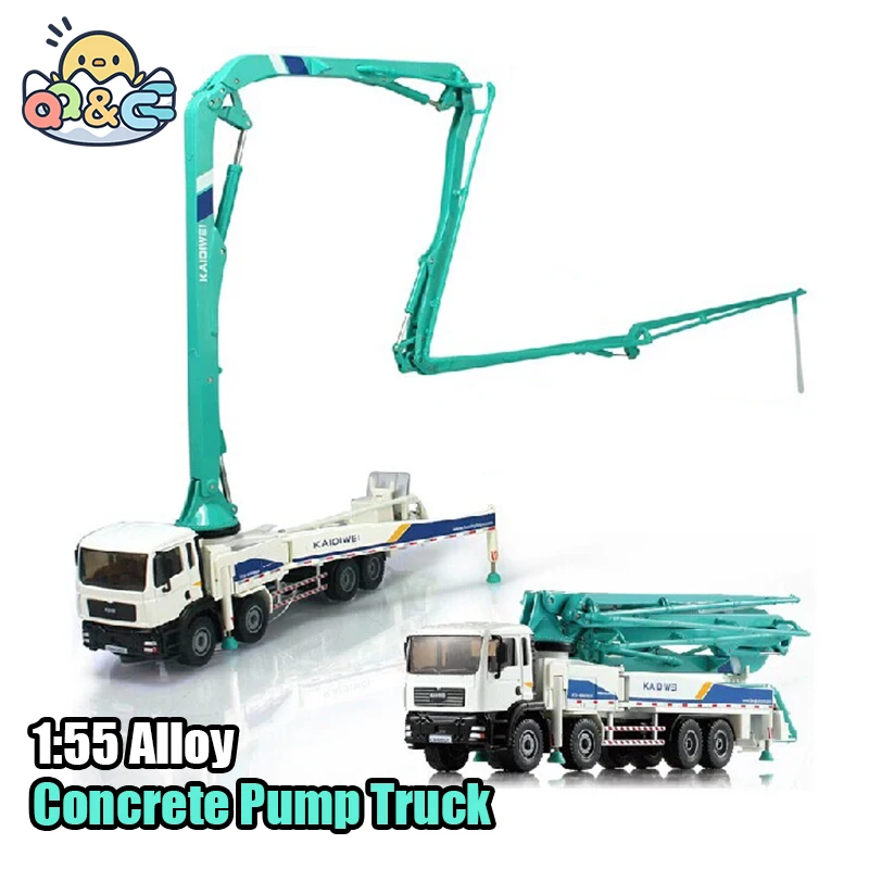 

1:55 Scale Diecast Concrete Pump Truck High Simulation Construction Vehicle Car Model Toys Alloy Die-Cast Vehicle Birthday Gift