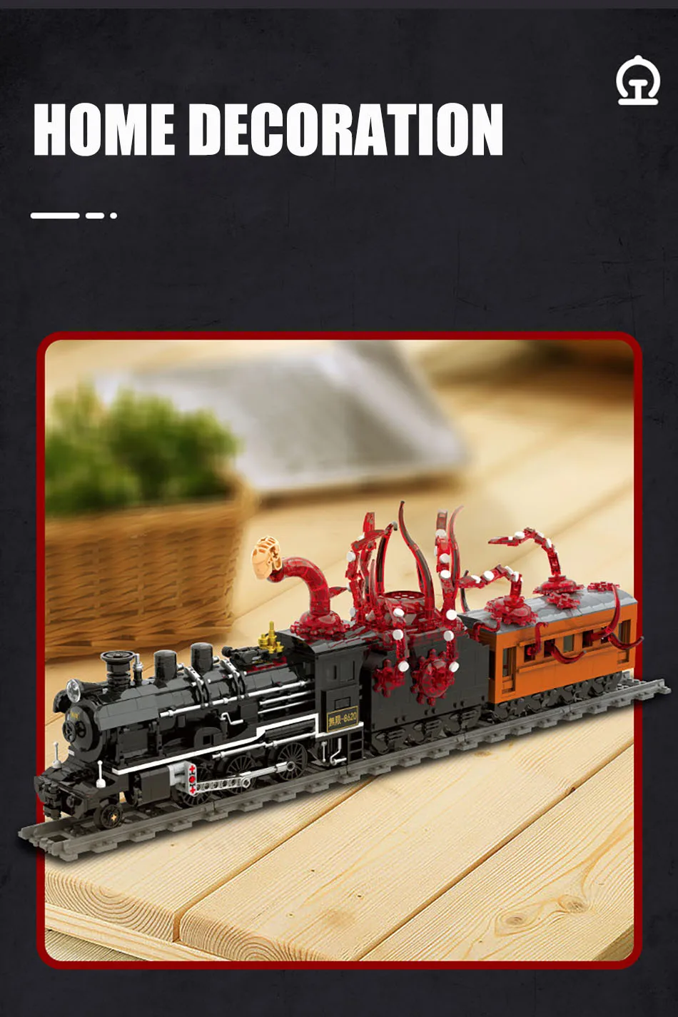 City MOC 1760pcs Classic Retro Steam Train Model Building Blocks Kit DIY Railway Track Monster Train Bricks Toys For Kids Gifts