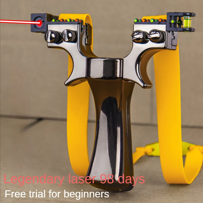 High Precision Slingshot With Laser Spirit Level Fast Press Bow