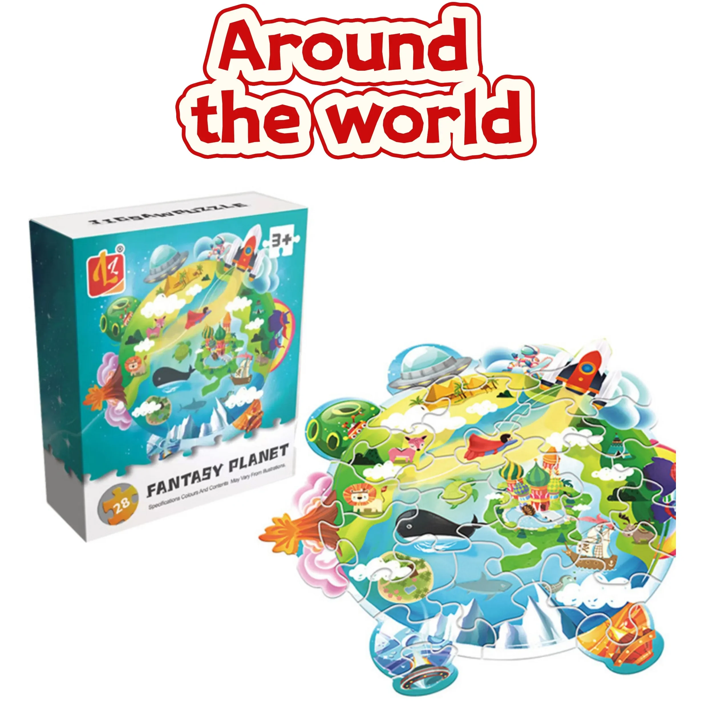 Vibrant Animal Puzzle Collection - Engaging Educational Gift