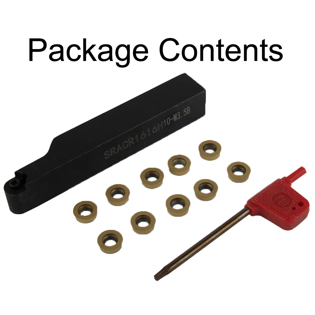 

SRACR1616H10 RCMT10T3MO Insert Accessories Alloy Steel Blades Carving Cutting Lathe External Set Tool Trimming