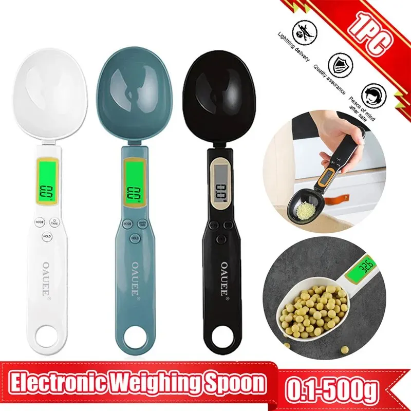 Mini Spoon Digital Kitchen Scale Electronic LCD 0.1-500g Food Weight Measuring for Milk Coffee