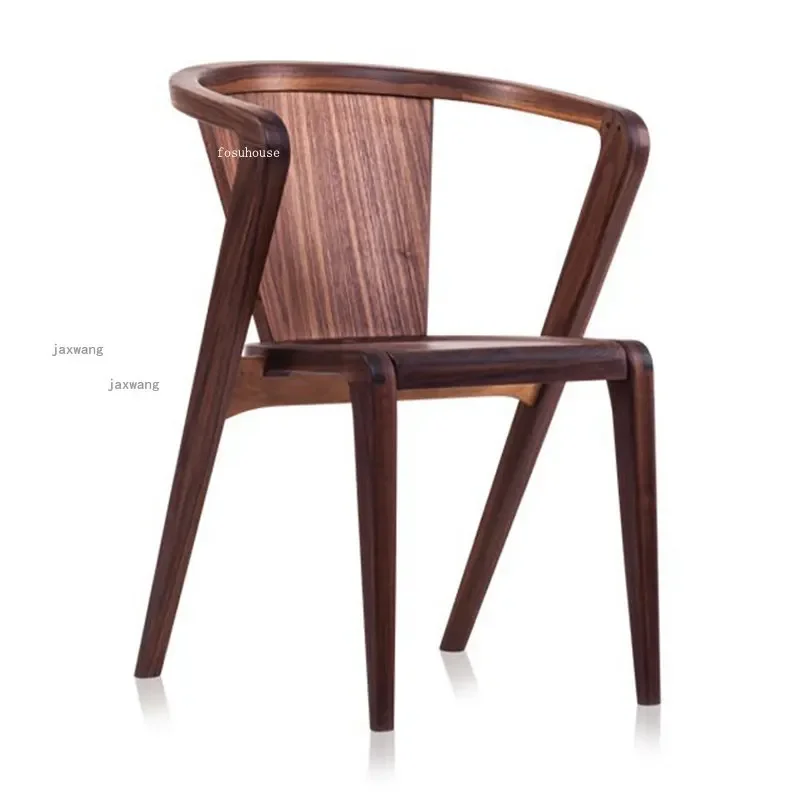 Modern Minimalist Designer Dining Chairs Nordic Solid Wood Dining Chair Living Room Furniture Luxury Leisure Dining table Chair