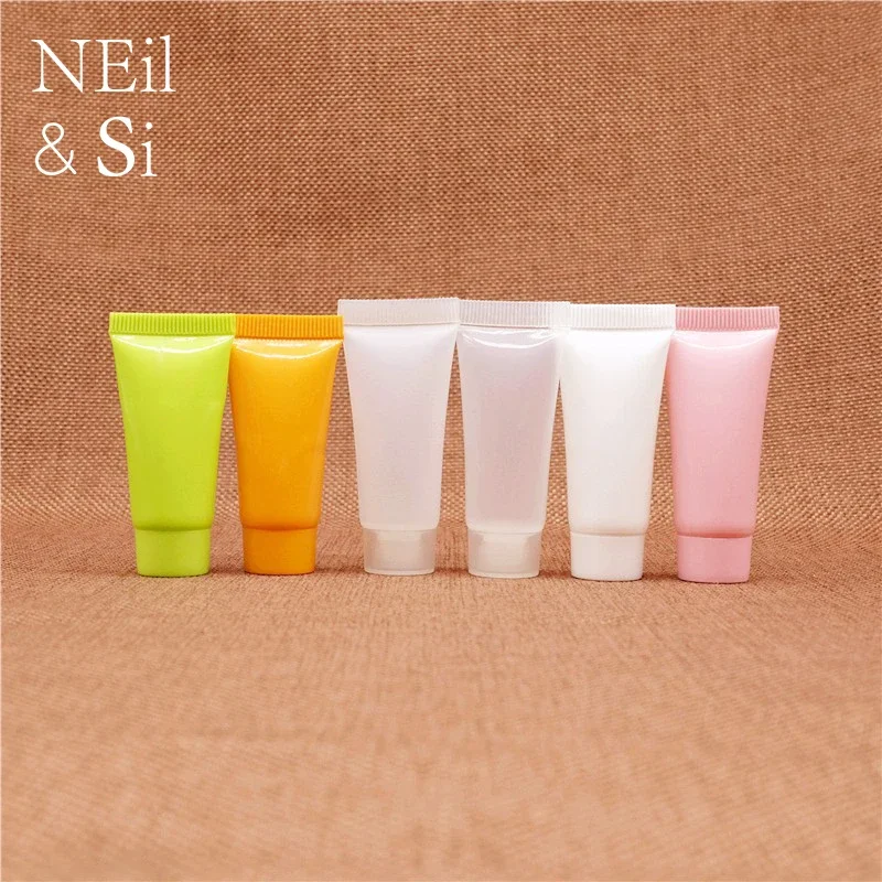 

5ml Plastic Cosmetic Lotion Bottle Small facial Cleanser Cream Sample Package Container Soft Tubes Free Shipping