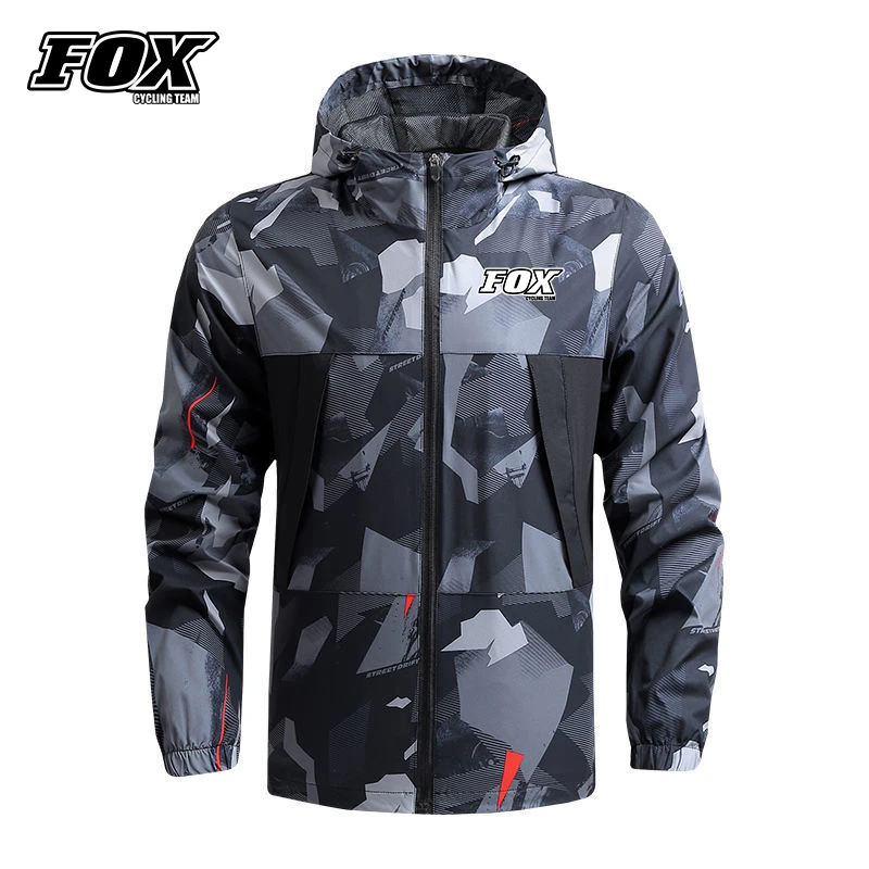 Outdoor Men's Fox Cycling Team Coat Windproof Mountaineering Bicycle