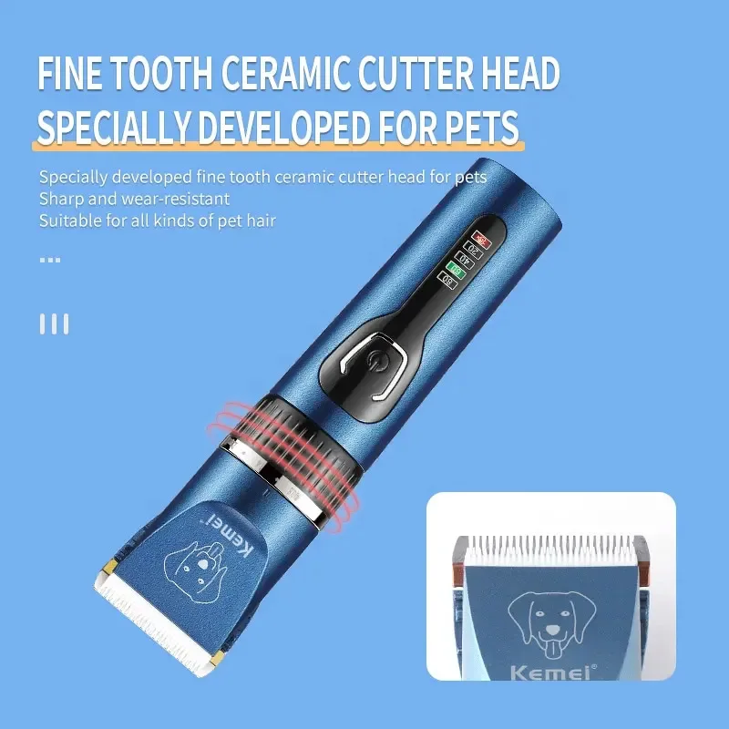 Pet Grooming Hair Clippers Cordless Electric Dog Pet Clipper Rechargeable Cat Hair Trimmer For Dogs Ceramic Blade Shaver hair trimmer,pet clipper,dog hair trimmer,pet hair trimmer,dog clipper