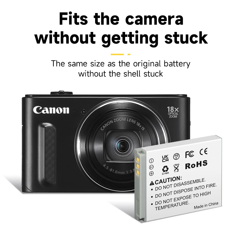 1800mAh NB-6L Battery for Canon Powershot SX700 SX710 HS SX610