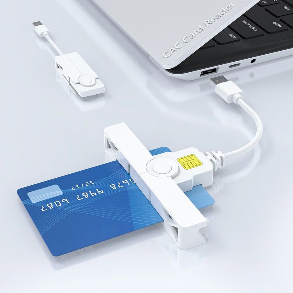 Portable USB Type C Smart Card Reader