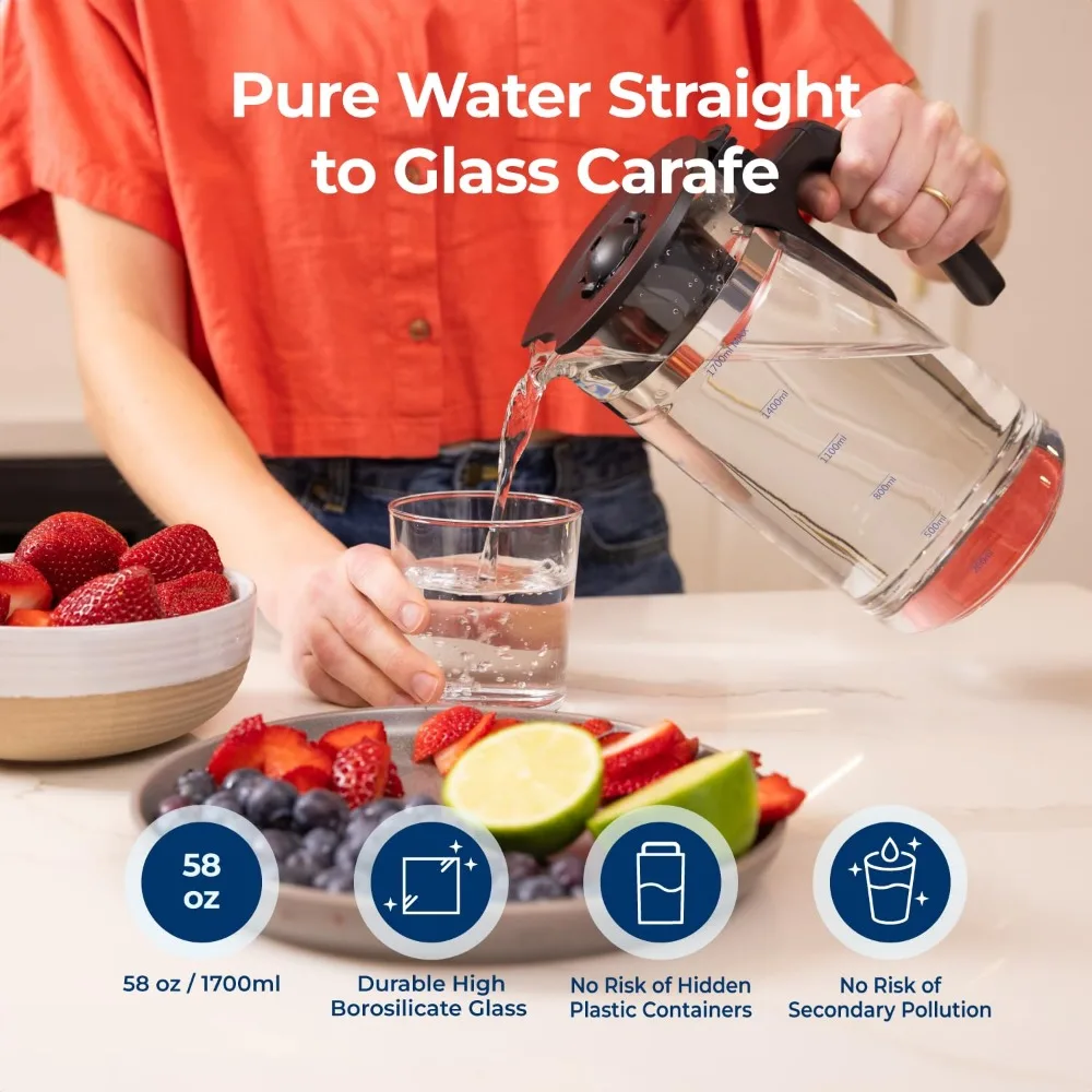 smosis System Countertop Water Filter, 5 Stage Purification, Counter RO Filtration, 2:1 Pure to Drai