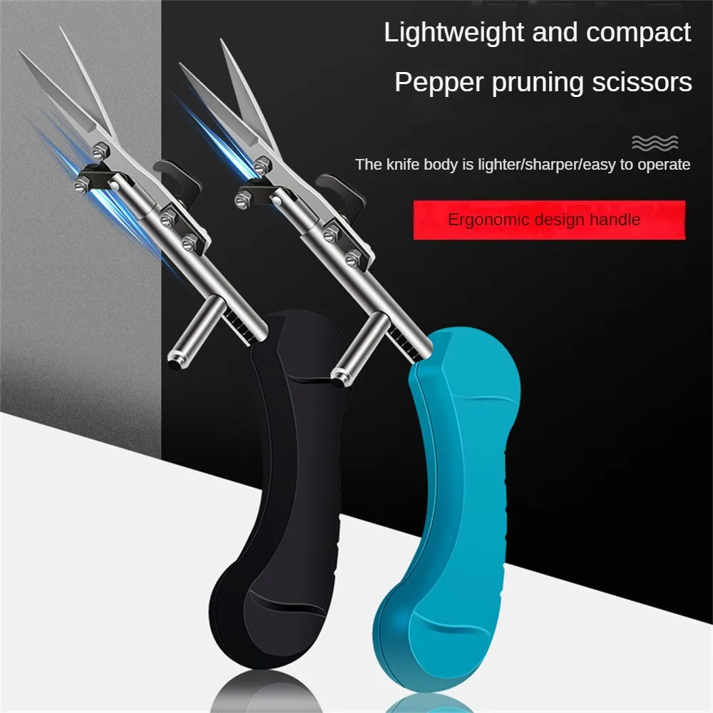 스테인레스 스틸 식물 과일 포도 따기 가위, 정원 가지 치기 가위, 원예 잎 트리머, 스트레이트 팔꿈치 가지 치기 도구