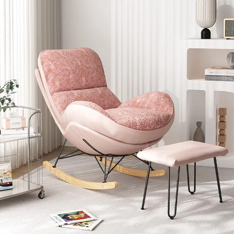

Rocking Sofa Living Room Chairs Nordic Lounge Girl Luxury Chairs Throne Modern Balcony Ergonomic Reading Sillon Salon Furniture