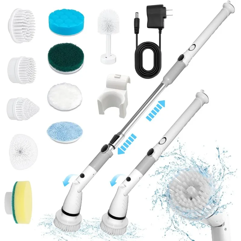 Electric Spin Brush, Cordless for Home Scrubber 2 Electric Spin Brush