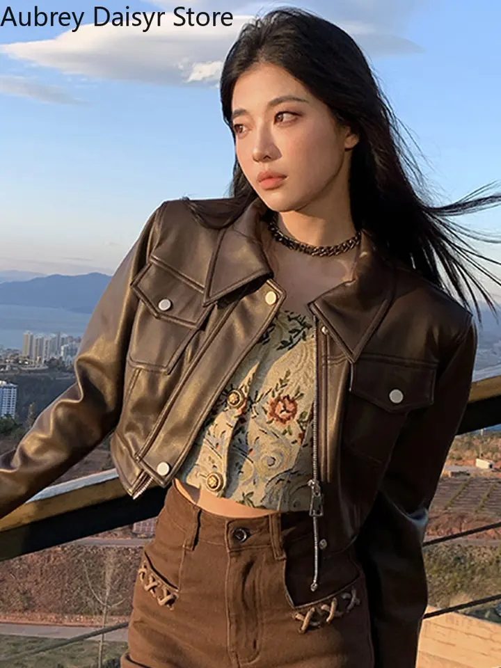 Chaqueta Ropa Punk Para Mujer Abrigo Vaquero Para Mujer, Ropa De