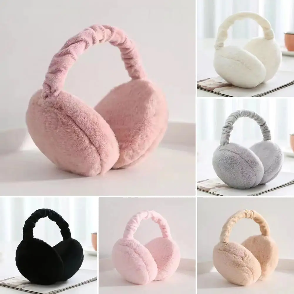

Winter Earmuffs Thick Solid Color Lightweight Cold-proof Keep Warm Unisex Anti-slip Cycling Ear Covers For Outdoor Ушная Повязка