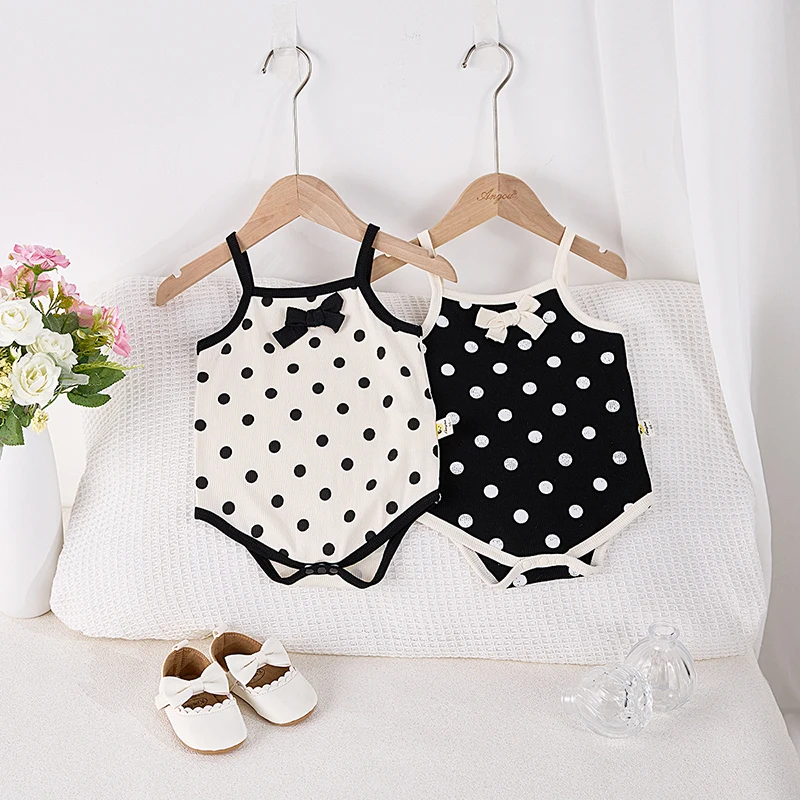 Girls Summer Polka Dot Camisole Bodysuit
