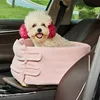 Dog Car Seat Bed Car Central Dog Car Seat Bed Portable Dog Carrier for Small Dogs Cats Safety Travel Bag Dog Accessories 2