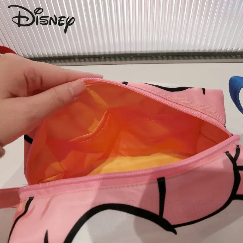 Disney Donald Ente Original Neue frauen Kosmetik Tasche Cartoon Mode Mund Rote Tasche Große Kapazität Wasserdichte Reise Kosmetik Tasche