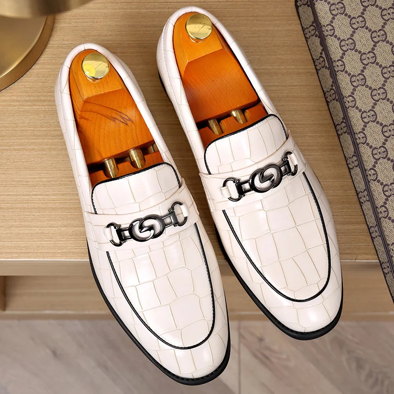 Men's Formal Shoes Casual Shoes Business Formal British Luxury Men's Leather Low Heel Fashion