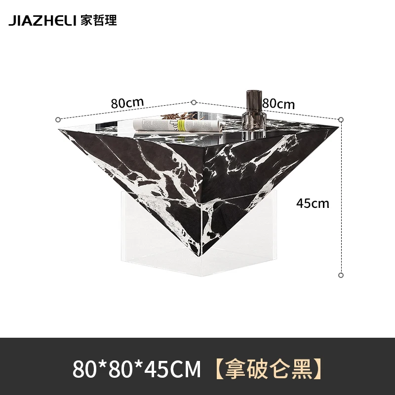 طاولة قهوة فنية جديدة راقية مصممة من حجر الأكريليك...