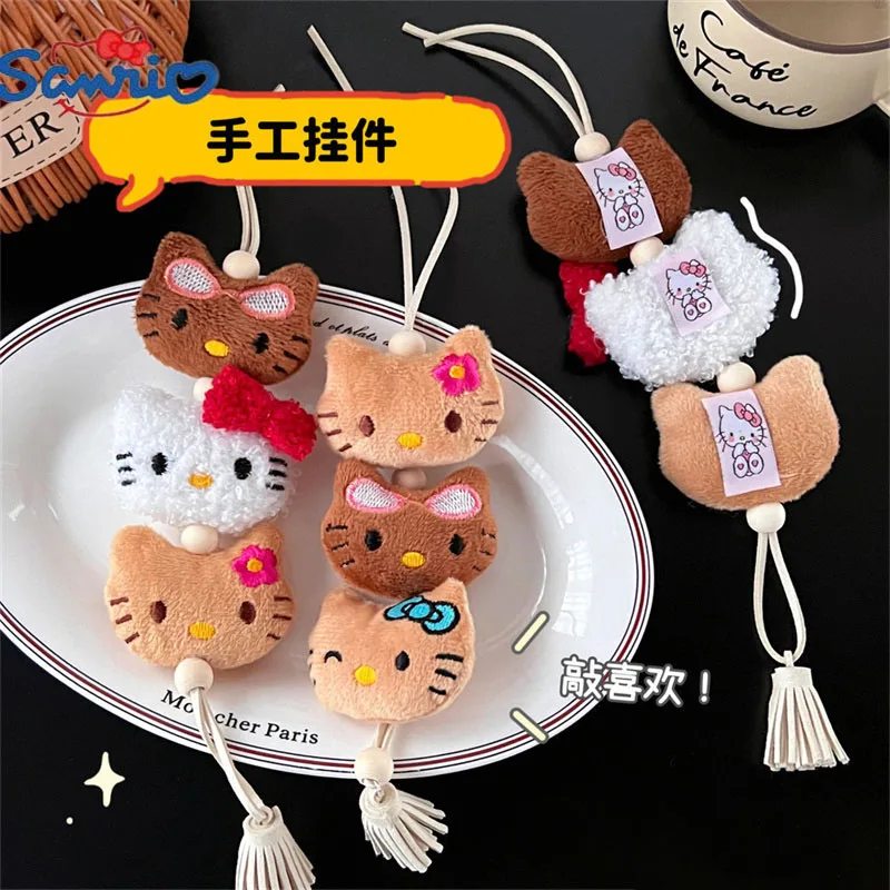 

Kawaii Hello Kitty сумки пенант брелок Sanrio плюшевые игрушки женские мягкие игрушки брелоки милые девушки Kitty брелок подарок на день рождения